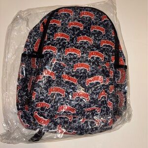 Backwoods Black and Red Logo Small Backpack